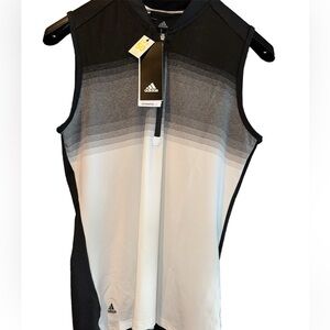 Adidas Golf Women's Ultimate Heather Sleeveless Polo Tank- Sz M NWT
